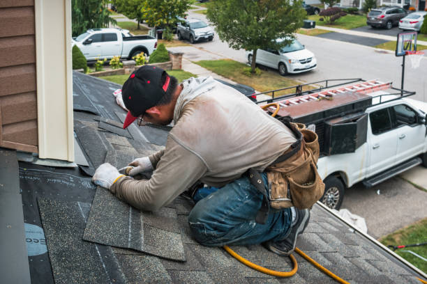 Professional Storm Damage Roof Repair technician working in Lexington, IL